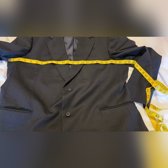 Stafford Blazer Athletic Fit Mens 46R Travel Pant 36Wx28L Blue Wool Interview - Picture 10 of 12